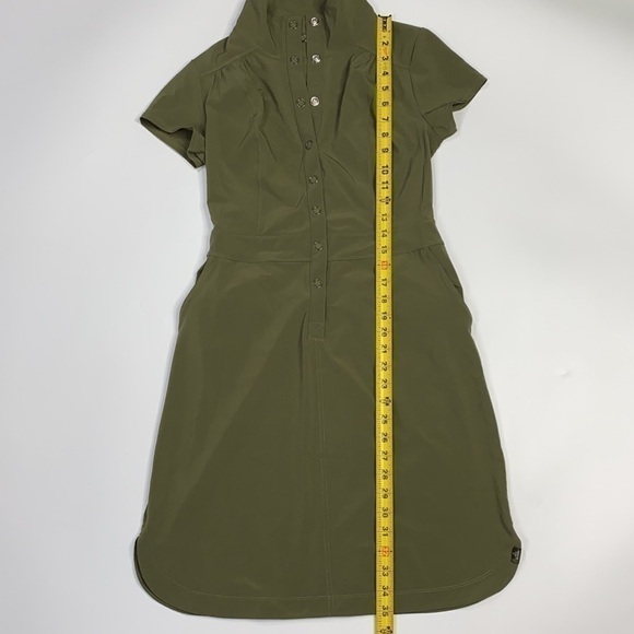 Prana Shadyn Cargo Green Utility Dress With Pockets Size XS - Picture 8 of 9